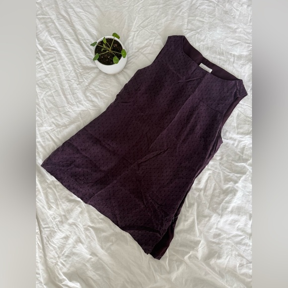 Liz Claiborne Tops - Liz Claiborne Sleeveless Dark Purple Tunic, size 8